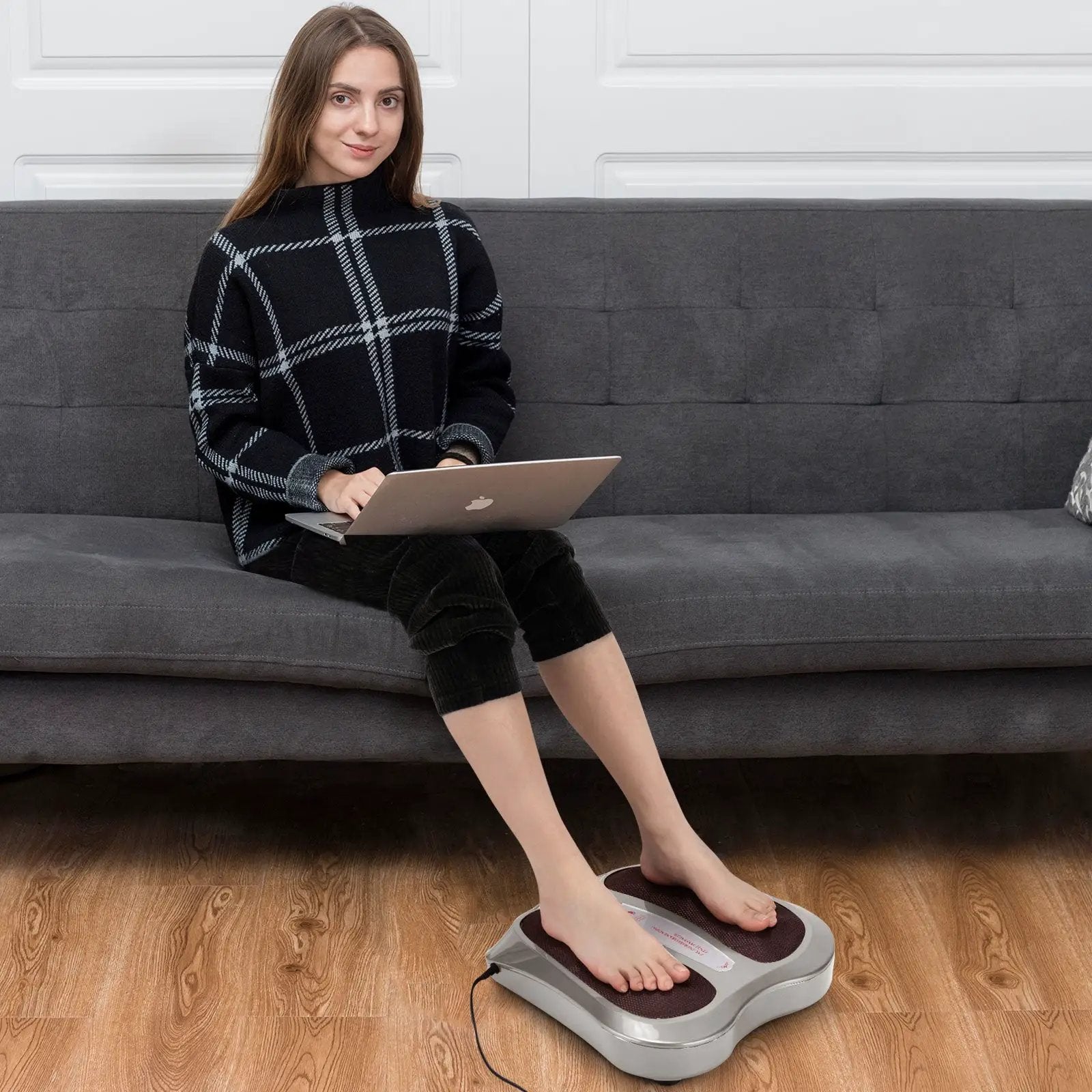 Shiatsu Heated Electric Kneading Foot and Back Massager by DirectDeals