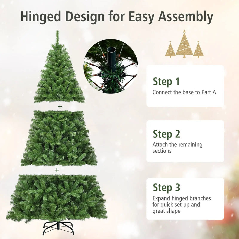 PVC Artificial Christmas Tree Premium Hinged by DirectDeals