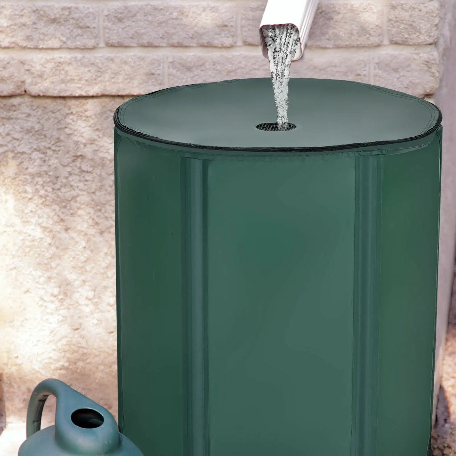 53 Gallon Portable Collapsible Rain Barrel Water Collector by DirectDeals