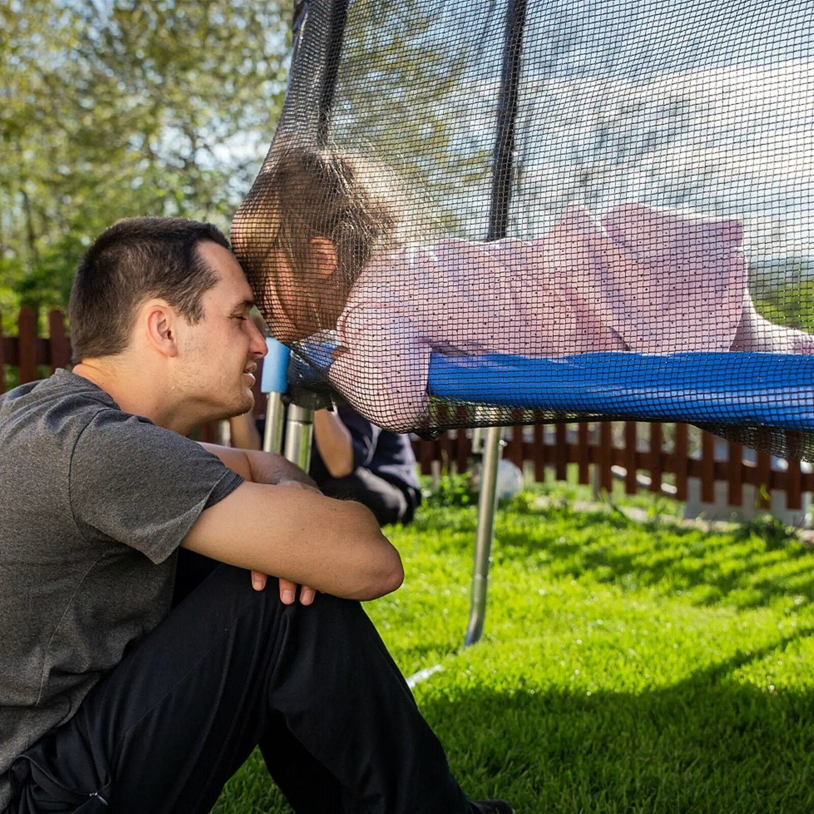 15 Feet Trampoline Safety Replacement Protection Enclosure Net by DirectDeals
