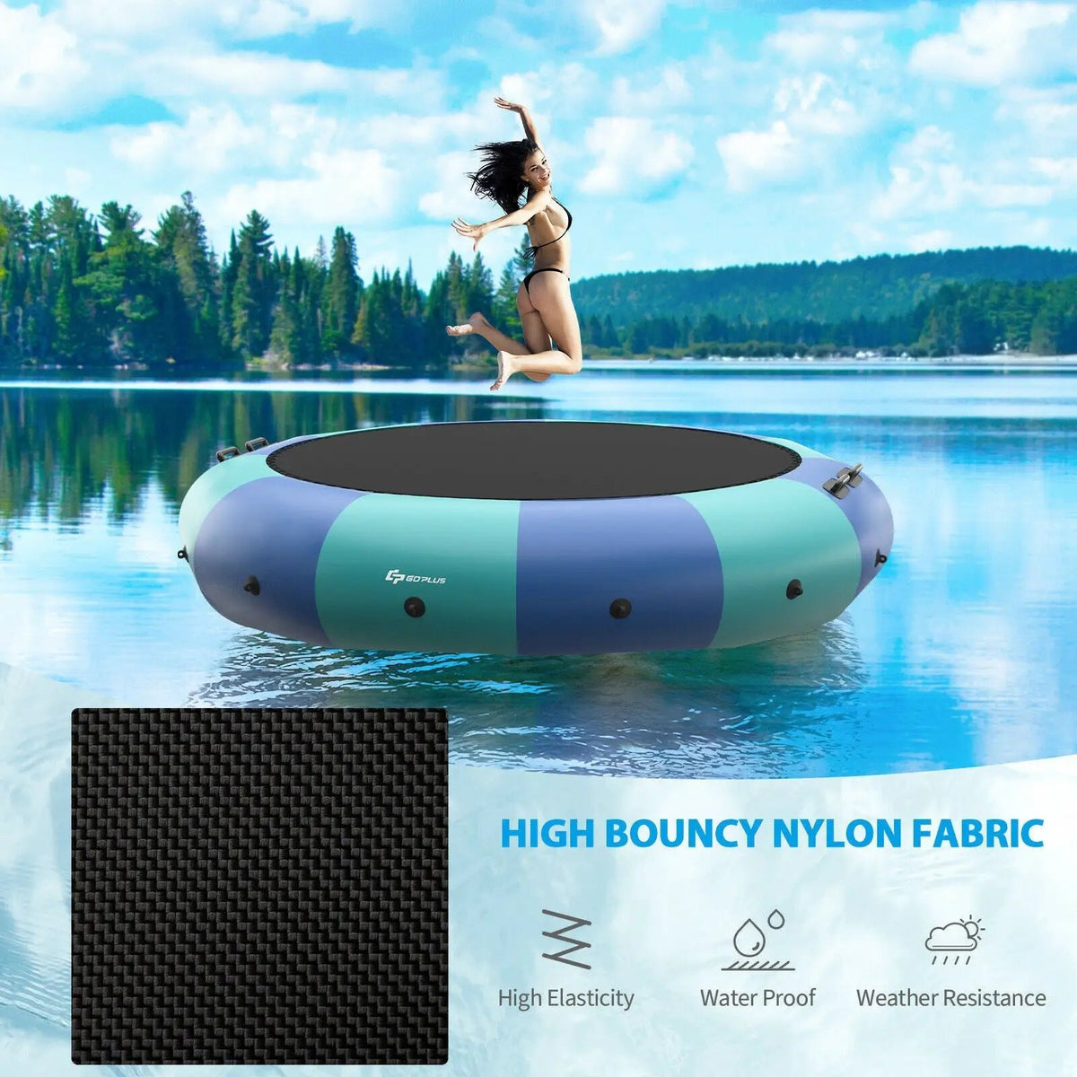 15 Feet Inflatable Splash Padded Water Bouncer Trampoline, photo 6 of 9