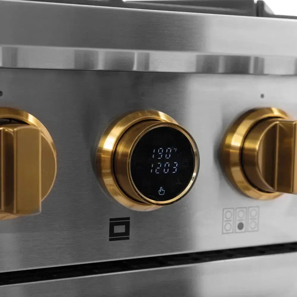 Kucht KX Series 36" Freestanding Dual Fuel Range Liquid Propane KXP36-GL/LP by Farmhouse Kitchen and Bath