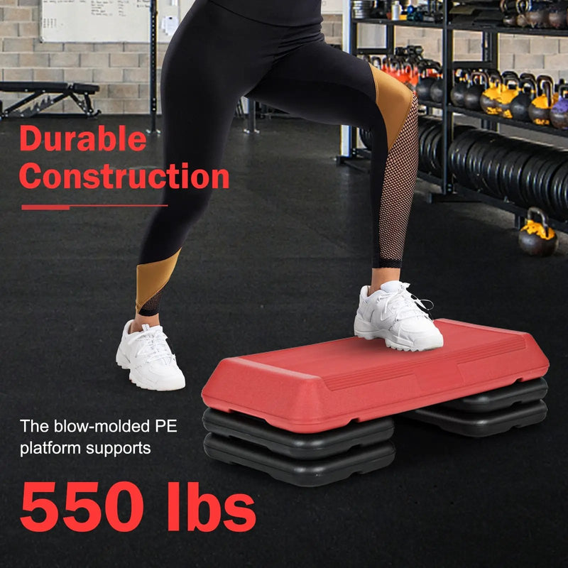 29 Inch Adjustable Workout Fitness Aerobic Stepper Exercise Platform by DirectDeals