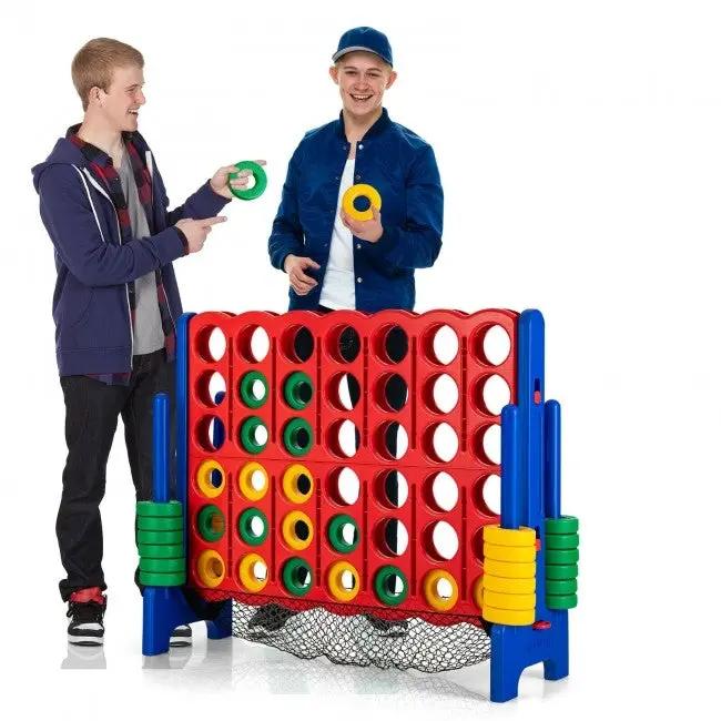 4-to-Score Giant Game Set with Net Storage-Blue by DirectDeals