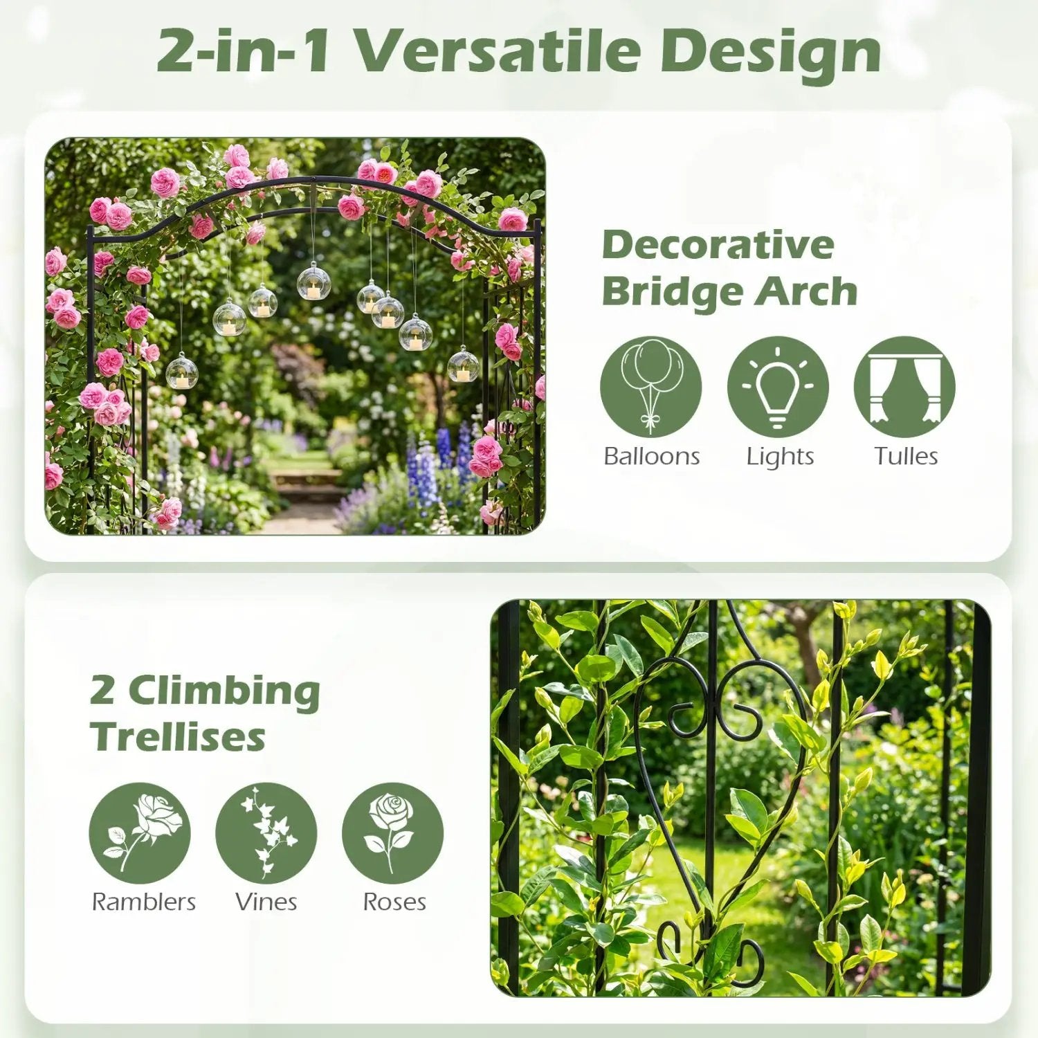 7.5 Feet Garden Arbor Heavy by DirectDeals