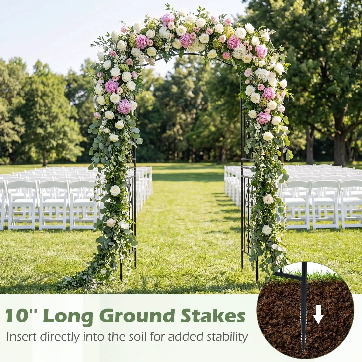 7.5 Feet Garden Arbor Heavy by DirectDeals