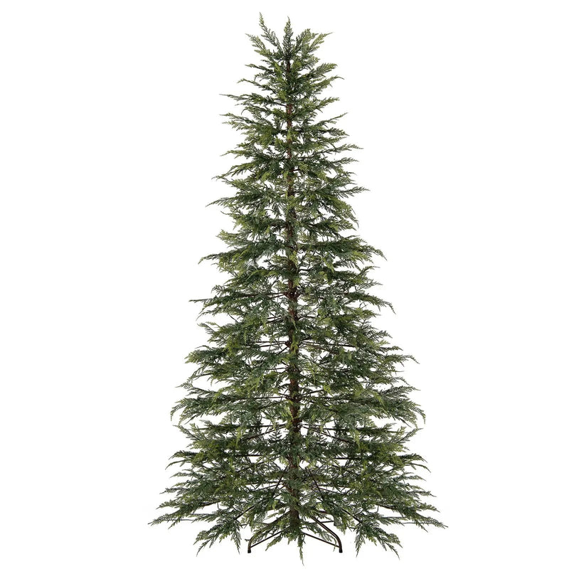 7.5 Feet Artificial Christmas Tree with Branch Tips and Colorful LED Lights by DirectDeals