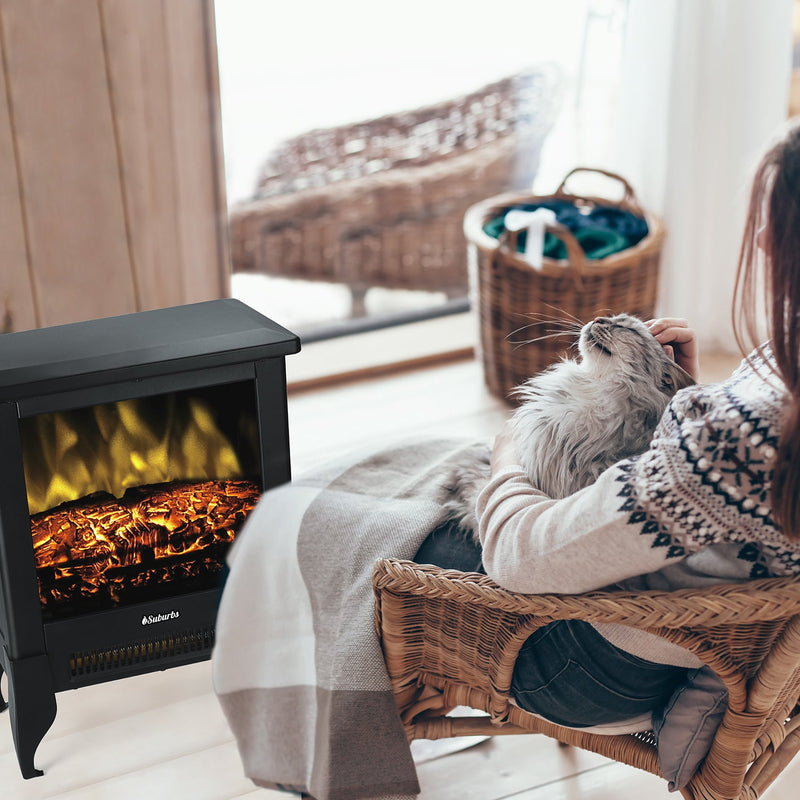 (Open Box) Suburbs TS17 Electric Fireplace Stove by TURBRO