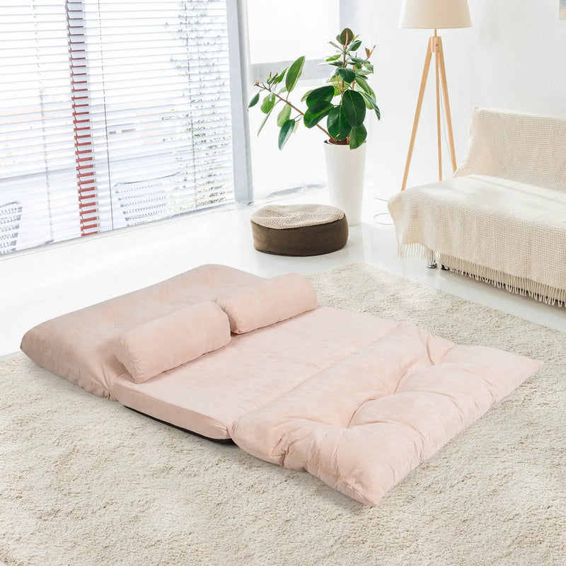 6-Position Adjustable Sleeper Lounge Couch with 2 Pillows by DirectDeals