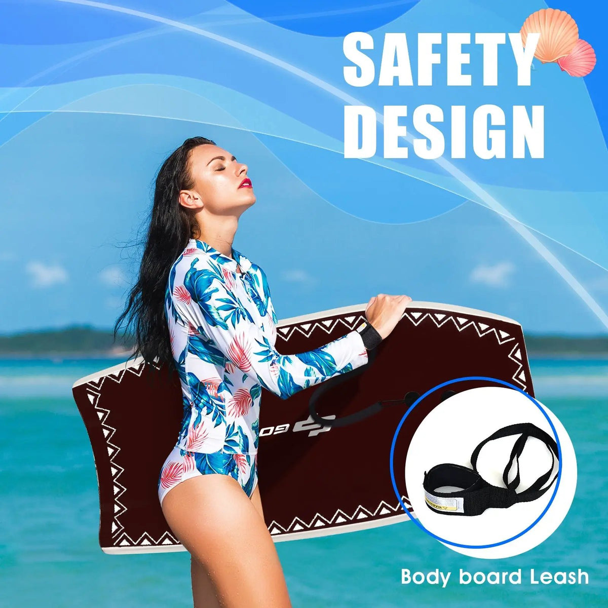 37 Inch Lightweight Surfboard With Fin EPS Core for Kids and Adults, photo 2 of 9
