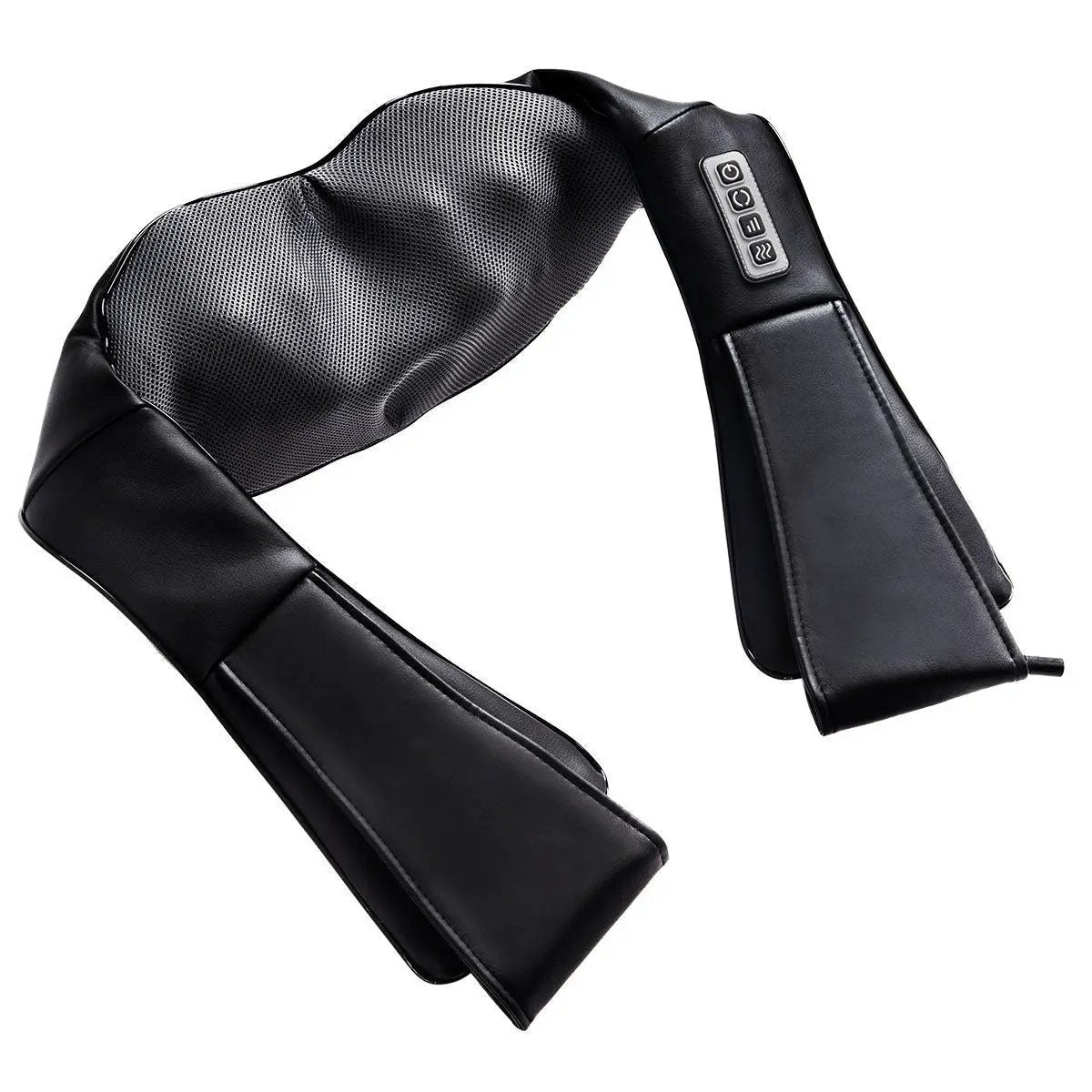 Electric Back and Neck Kneading Shoulder Massager with Heat Straps by DirectDeals