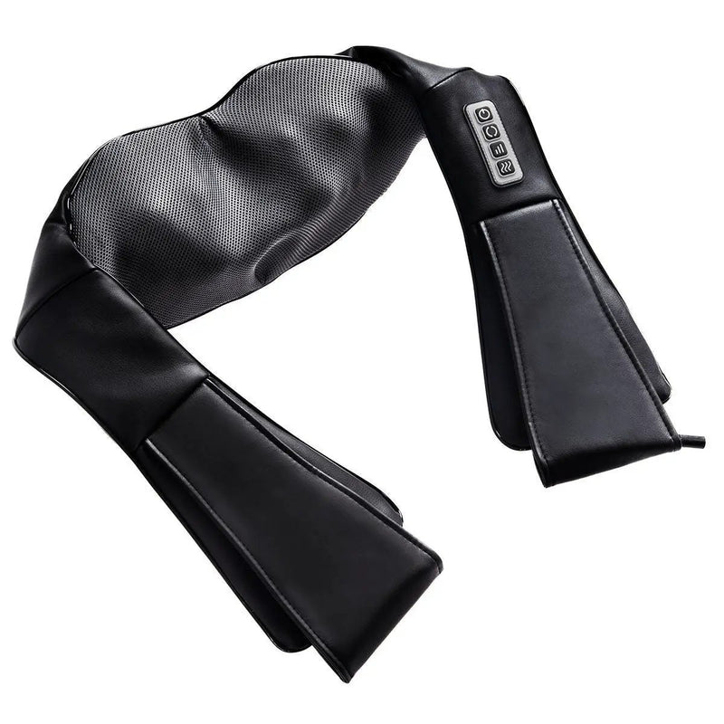 Electric Back and Neck Kneading Shoulder Massager with Heat Straps by DirectDeals