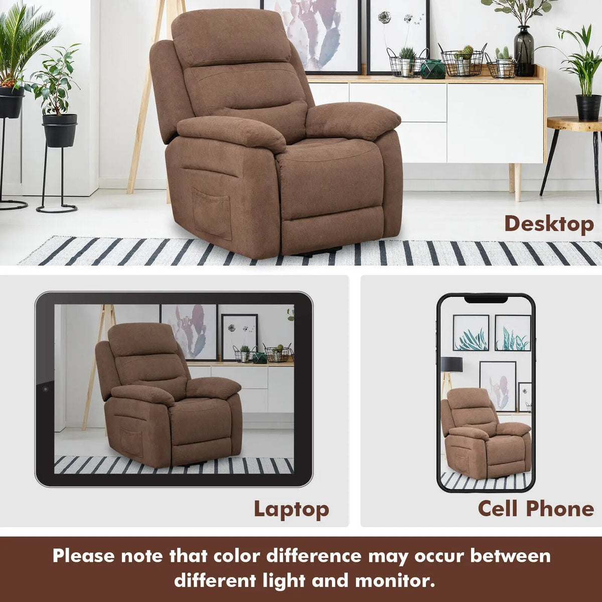 Power Lift Recliner Sofa with Side Pocket and Remote Control, photo 11 of 16