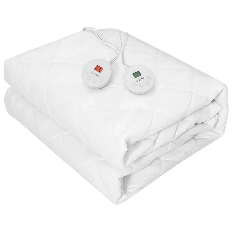 Auto Shut Off Heated Electric Mattress Pad with Dual Controller-Queen Size by DirectDeals