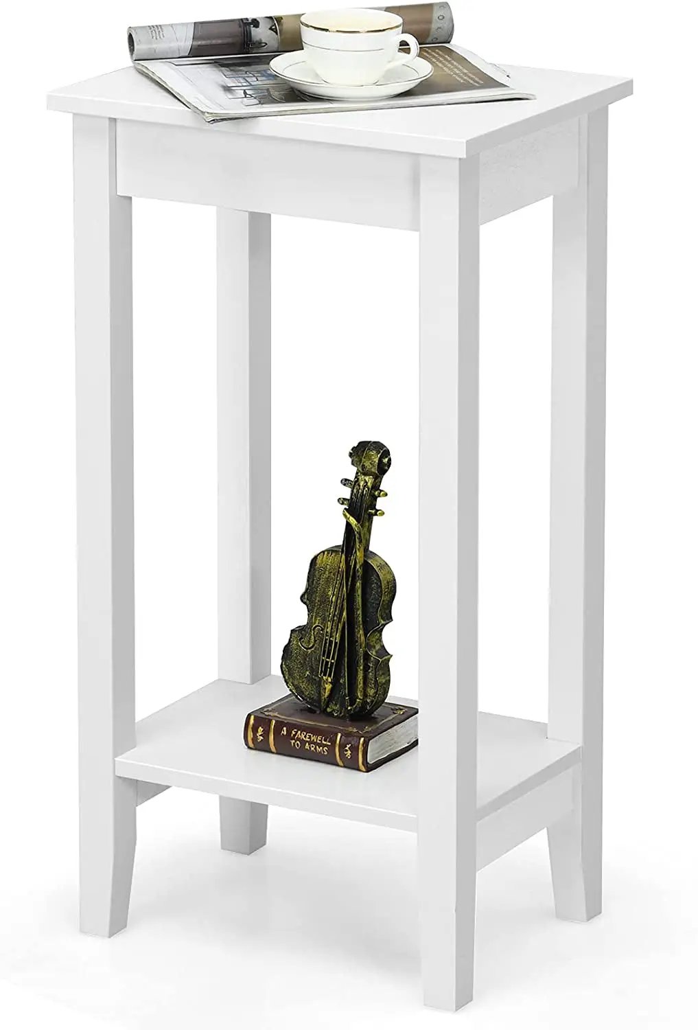 Set of 2 Versatile 2-Tier End Table with Storage Shelf, photo 6 of 8