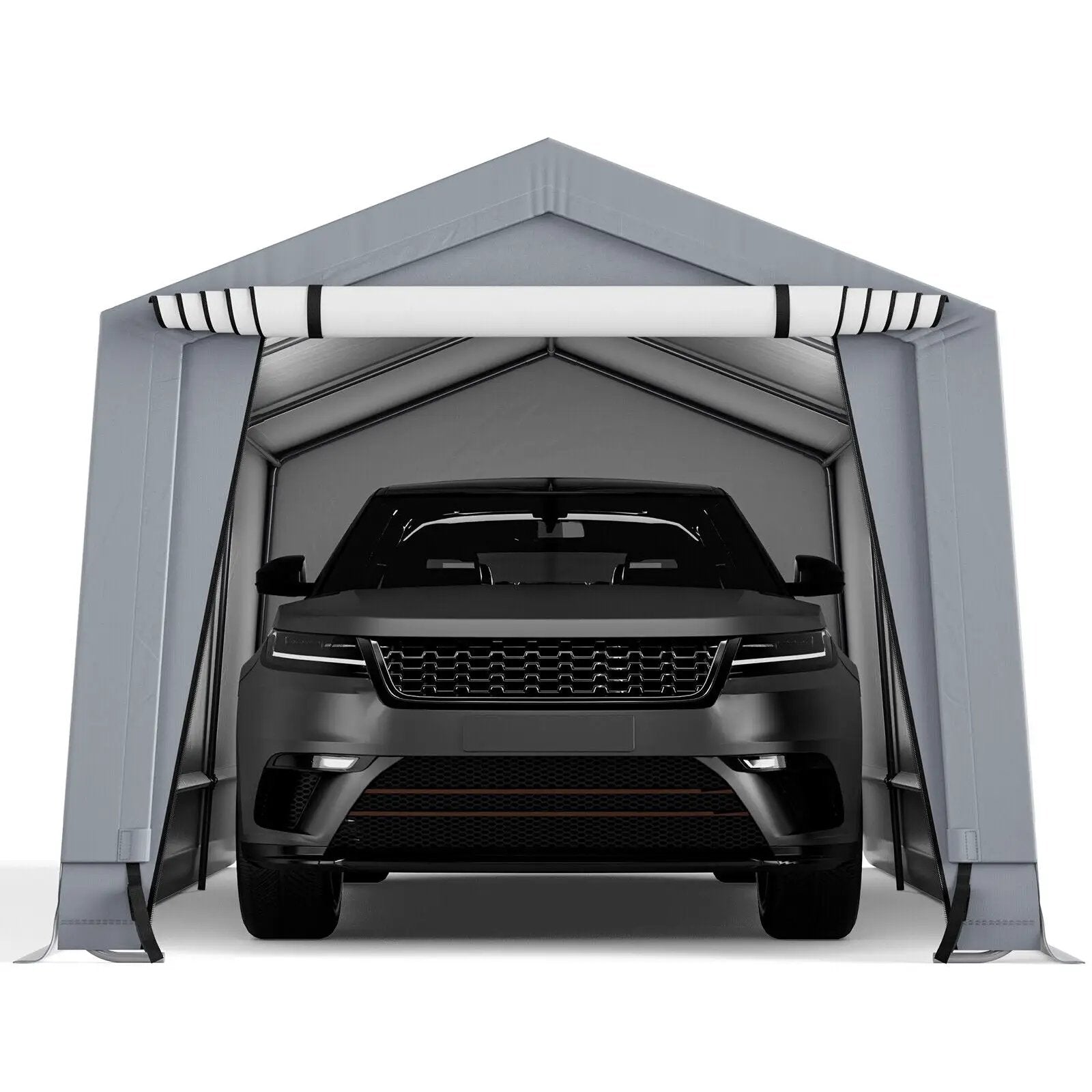 10 x 16/10 x 20 Feet Outdoor Heavy-Duty Carport with 2 Doors by DirectDeals