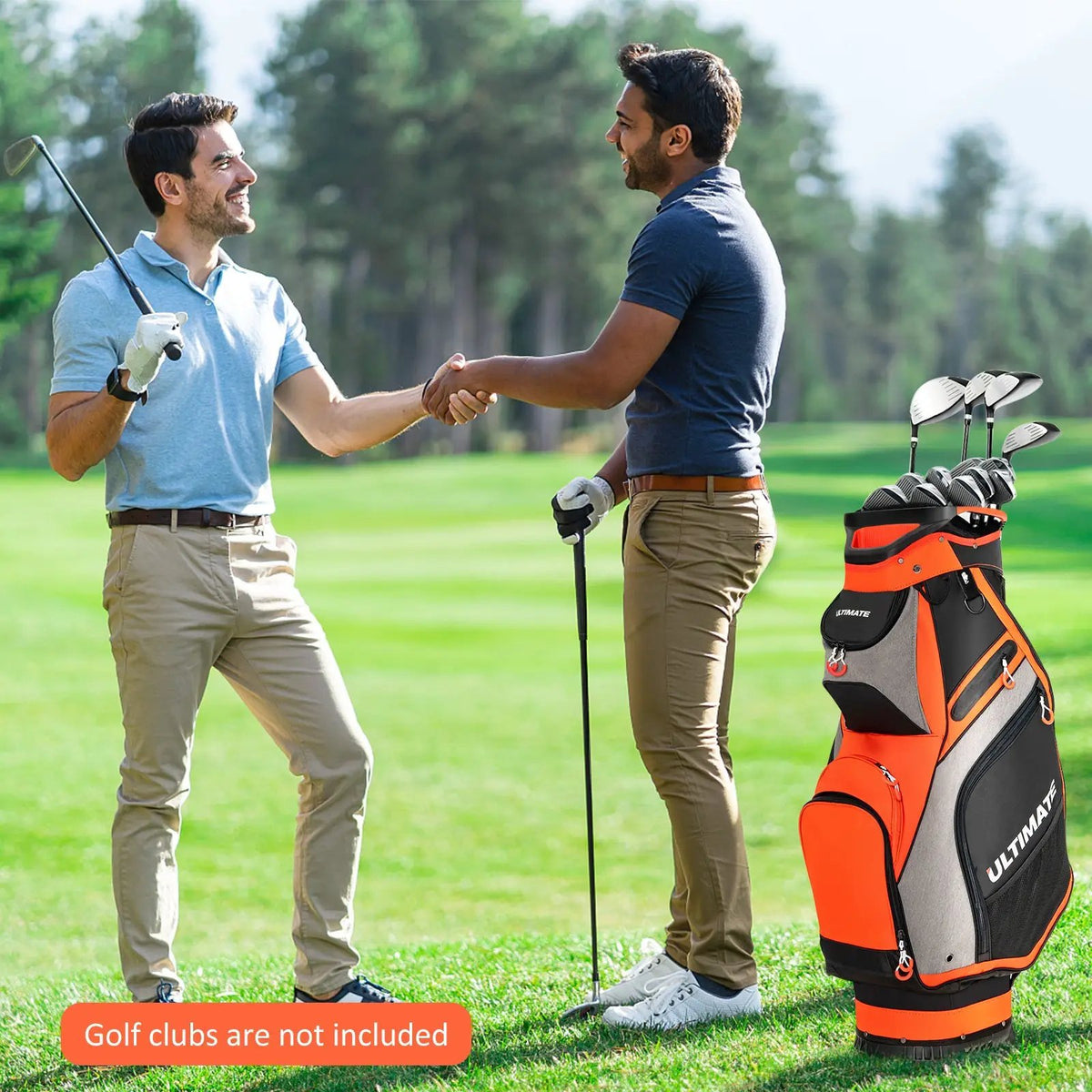 10.5 Inch Golf Stand Bag with 14 Way Dividers and 7 Zippered Pockets, photo 4 of 16