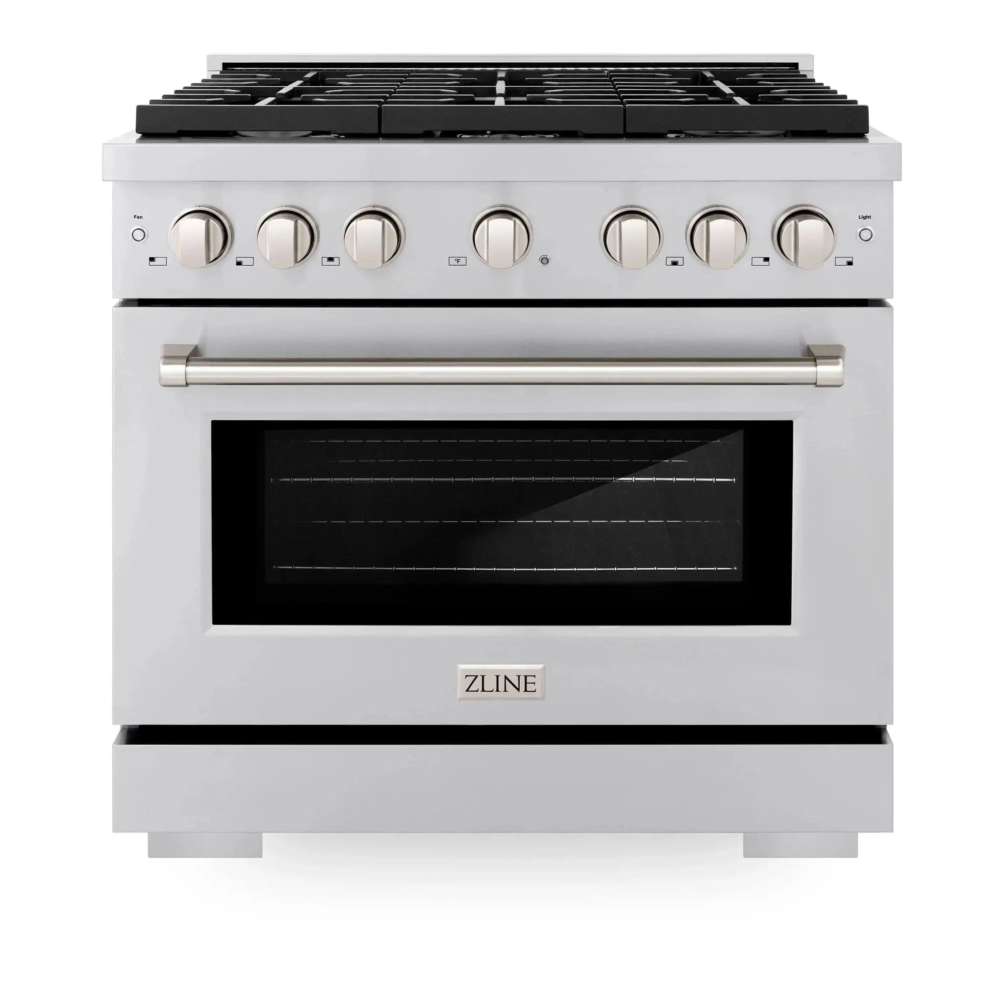 ZLINE 36"Paramount Dual Fuel Range Stainless Steel, SDR36 by Farmhouse Kitchen and Bath