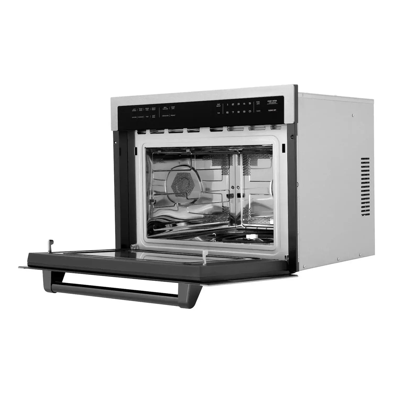 ZLINE 24” Convection Microwave, Stainless Steel, Black MWOZ-24-SS-MB by Farmhouse Kitchen and Bath