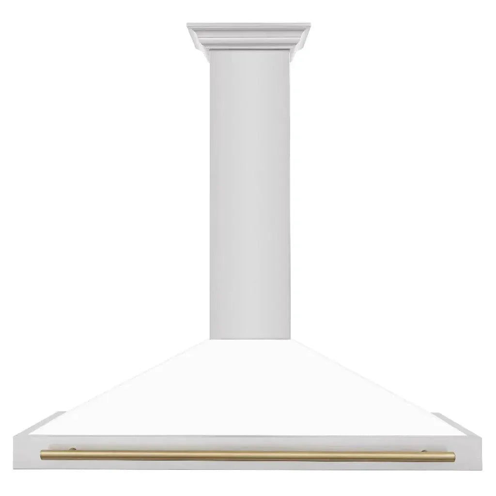 ZLINE 48" Autograph Stainless Wall Range Hood KB4STZ-WM48-CB by Farmhouse Kitchen and Bath