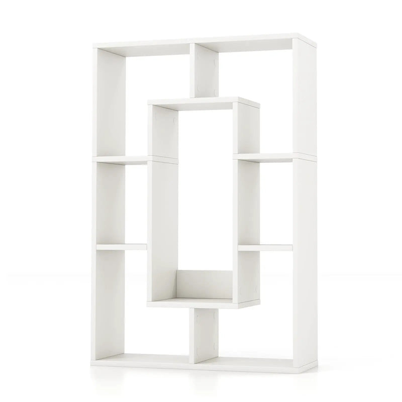 7-Cube Geometric Bookshelf Modern Decorative Open Bookcase by DirectDeals
