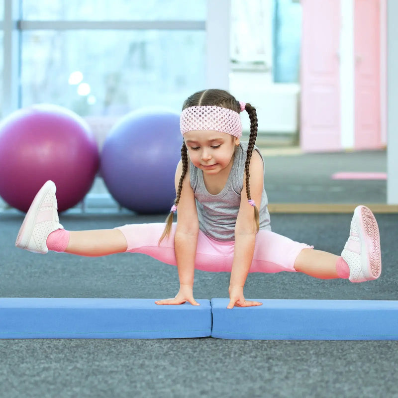 7 FT Folding Balance Beam with Removable Suede Cover and Non-slip Bottom by DirectDeals