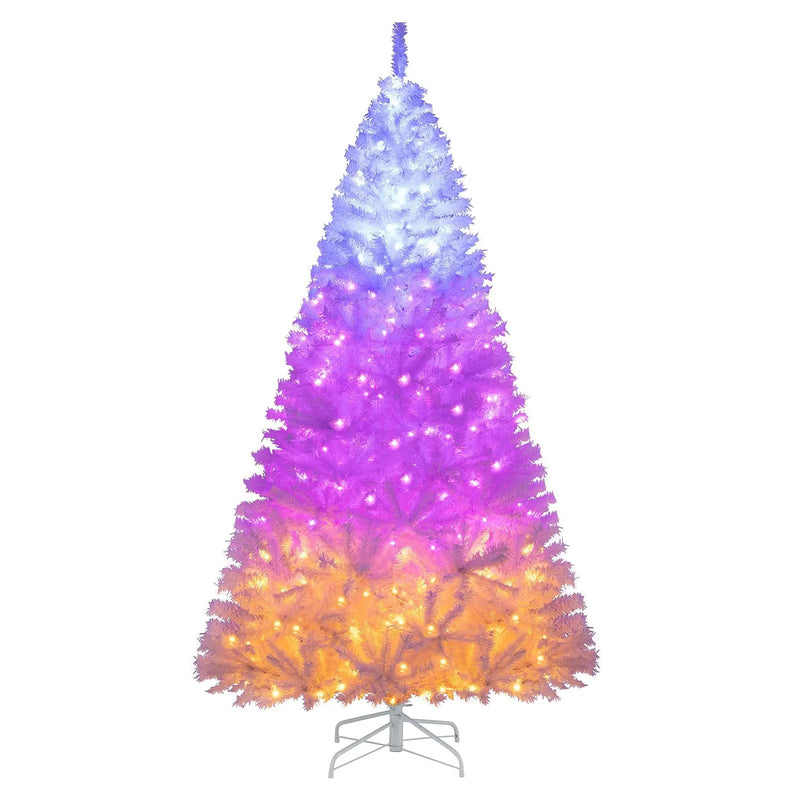 6 Ft Pre-Lit Artificial Christmas Tree with 11 Light Modes by DirectDeals