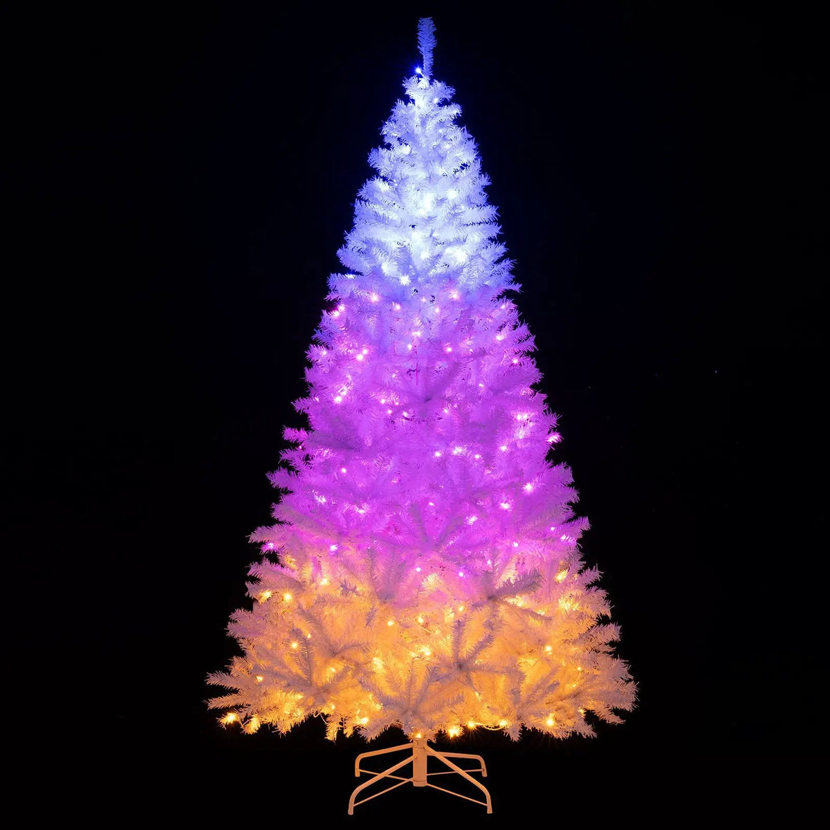 6 Ft Pre-Lit Artificial Christmas Tree with 11 Light Modes, photo 15 of 16