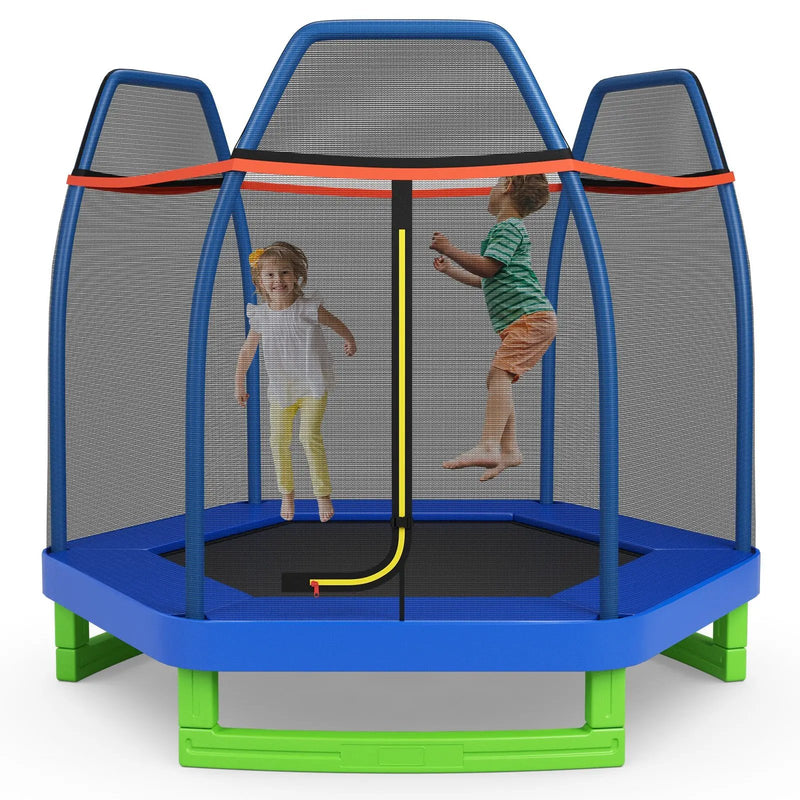7 Feet Kids Recreational Bounce Jumper Trampoline by DirectDeals