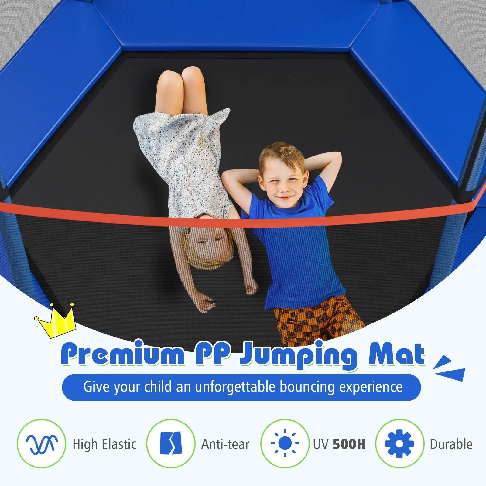 7 Feet Kids Recreational Bounce Jumper Trampoline by DirectDeals