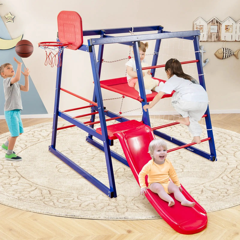 7-In-1 Metal Toddler Climbing Toys for 3-7 Years Old by DirectDeals