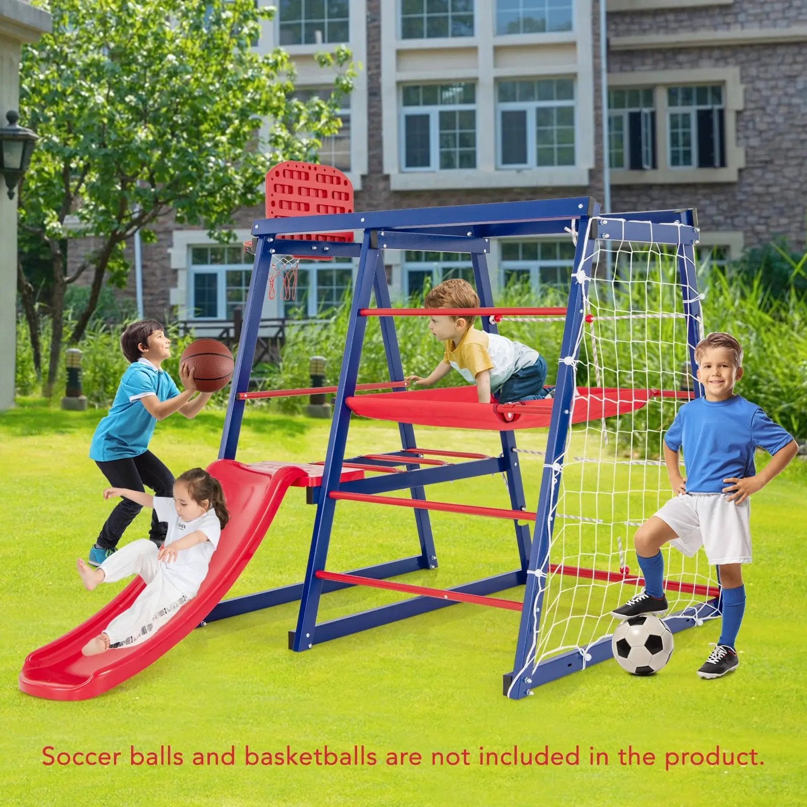 7-In-1 Metal Toddler Climbing Toys for 3-7 Years Old by DirectDeals