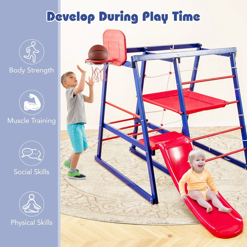 7-In-1 Metal Toddler Climbing Toys for 3-7 Years Old by DirectDeals