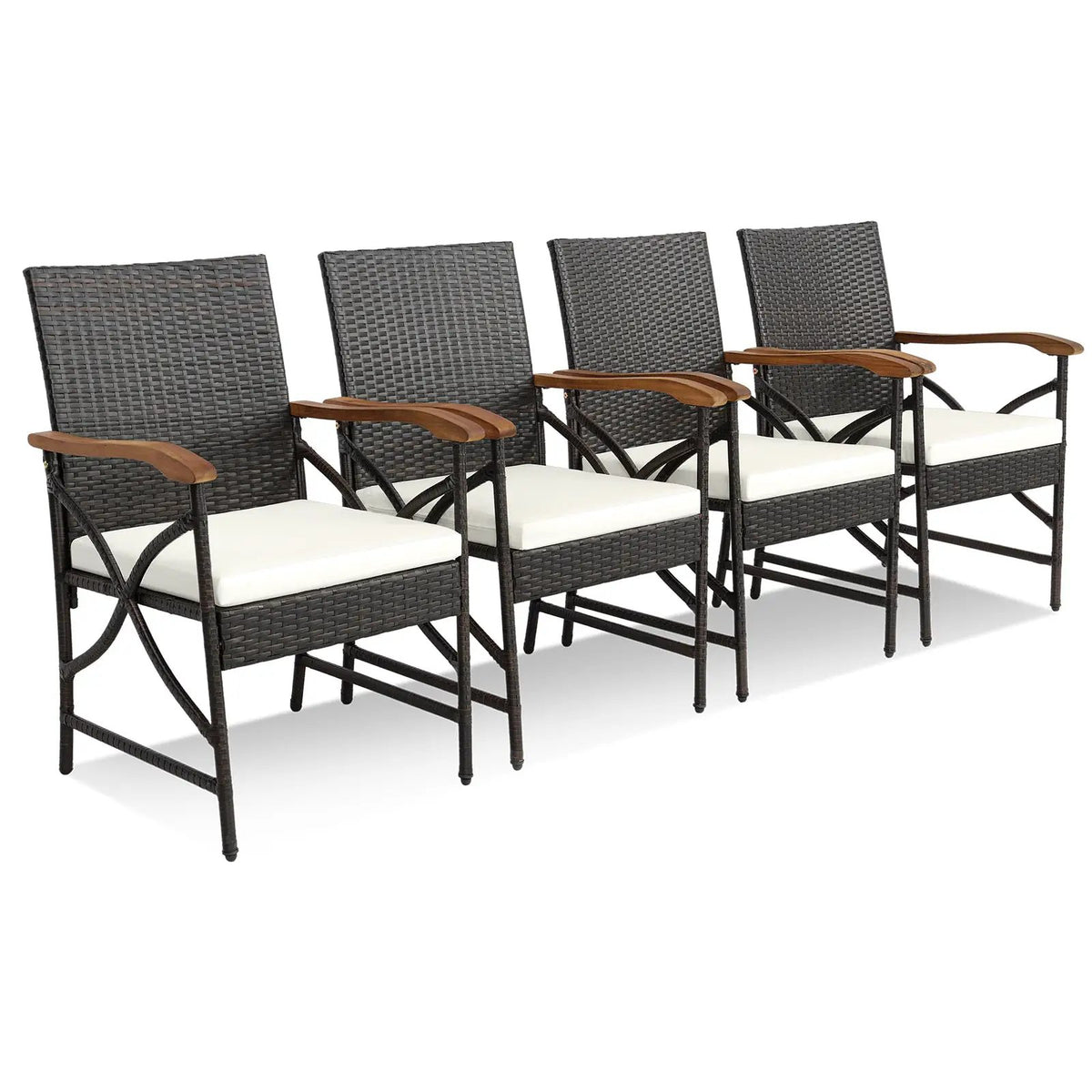 5/7-Piece Outdoor Dining Set with Acacia Wood Table, photo 8 of 9