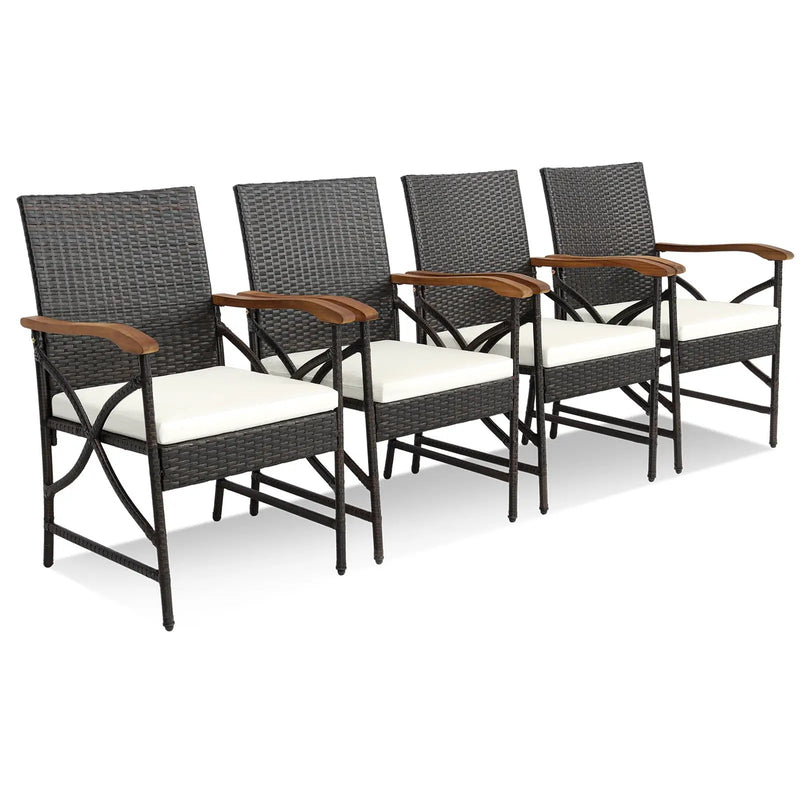 5/7-Piece Outdoor Dining Set with Acacia Wood Table by DirectDeals