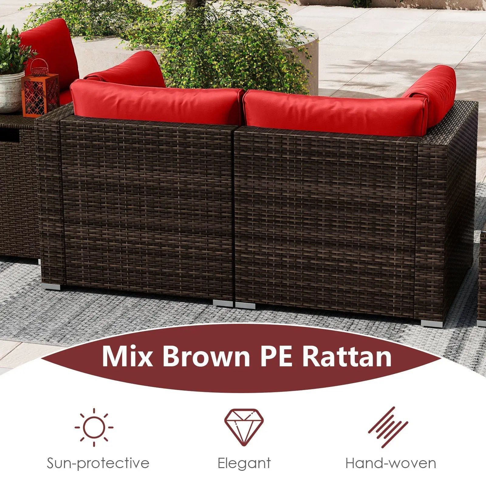 7 Pieces Outdoor Furniture Set with 32 Inch Fire Pit Table and Propane Tank Cover by DirectDeals