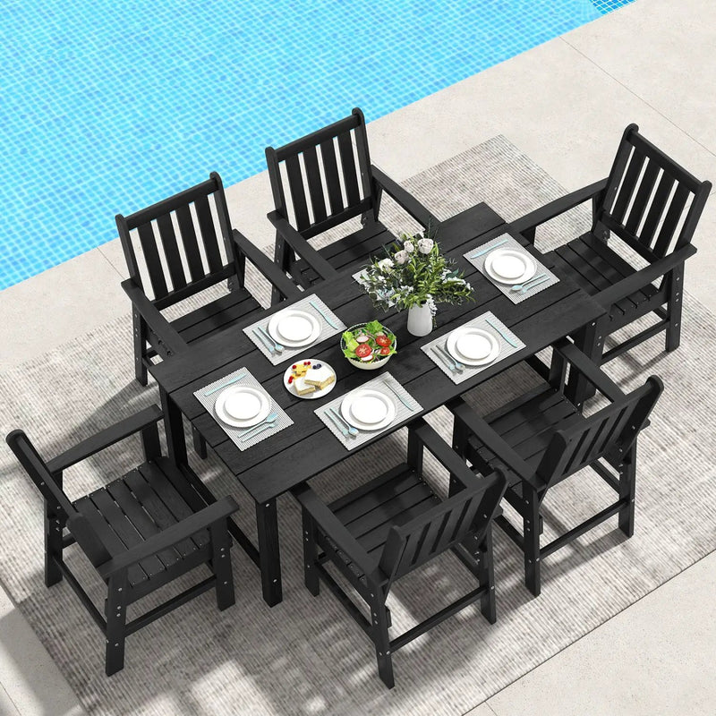 Dining Chairs Set of 2 Farmhouse Dining Room Chairs with Hollowed Backrest by DirectDeals