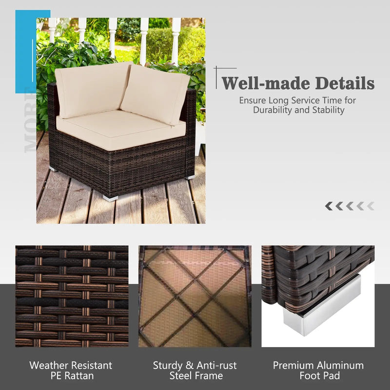 7 Pieces Patio Furniture Set with 35 Inches 50000 BTU Propane Gas Fire Pit Table and Waterproof Cover for Firpit by DirectDeals