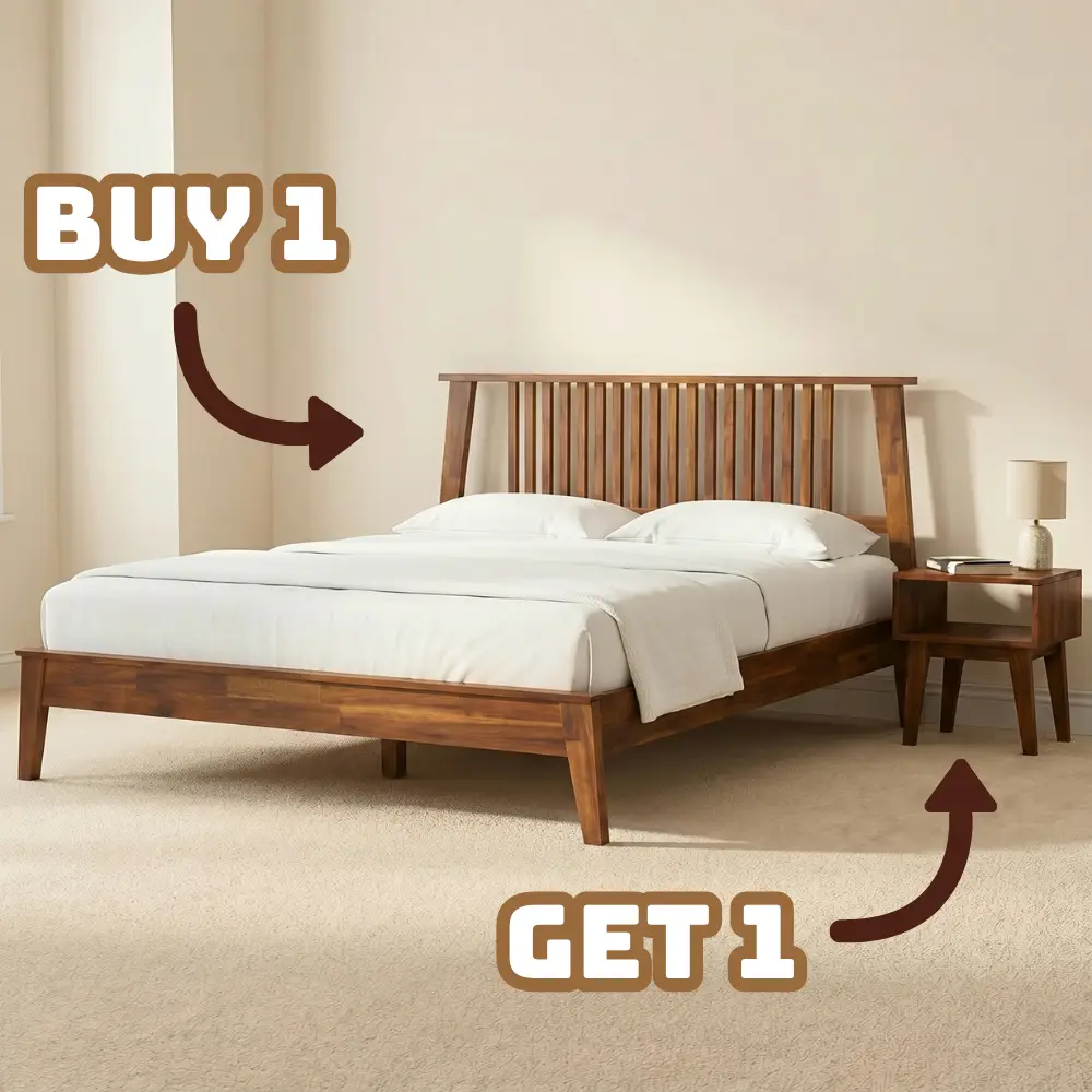 Kaylin Solid Wood Bed Frame by Megsu