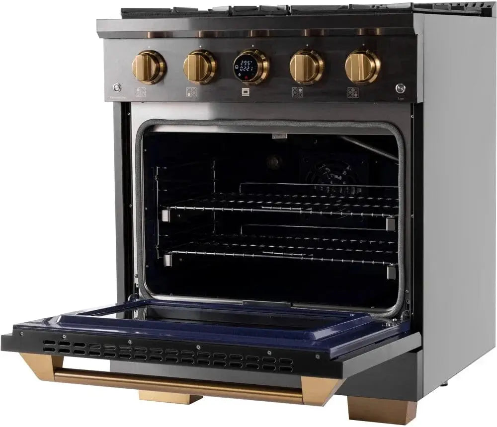Kucht 30" Freestanding Dual Fuel Range Liquid Propane KXD30/LP by Farmhouse Kitchen and Bath