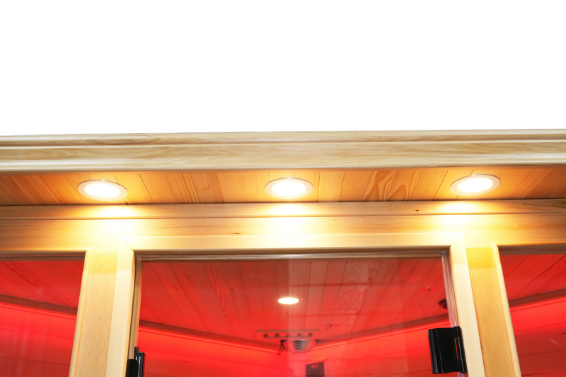 Blisspod I Vienna RED I All-In-One - Full Spectrum + Red Light Therapy I Indoor Corner Premium Sauna I 4-5 Person, photo 12 of 20