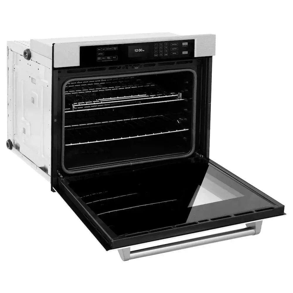 ZLINE 30"Professional True Convection Single Wall Oven, Air Fry, Self Clean, DuraSnow® White Matte WASS-WM-30 by Farmhouse Kitchen and Bath