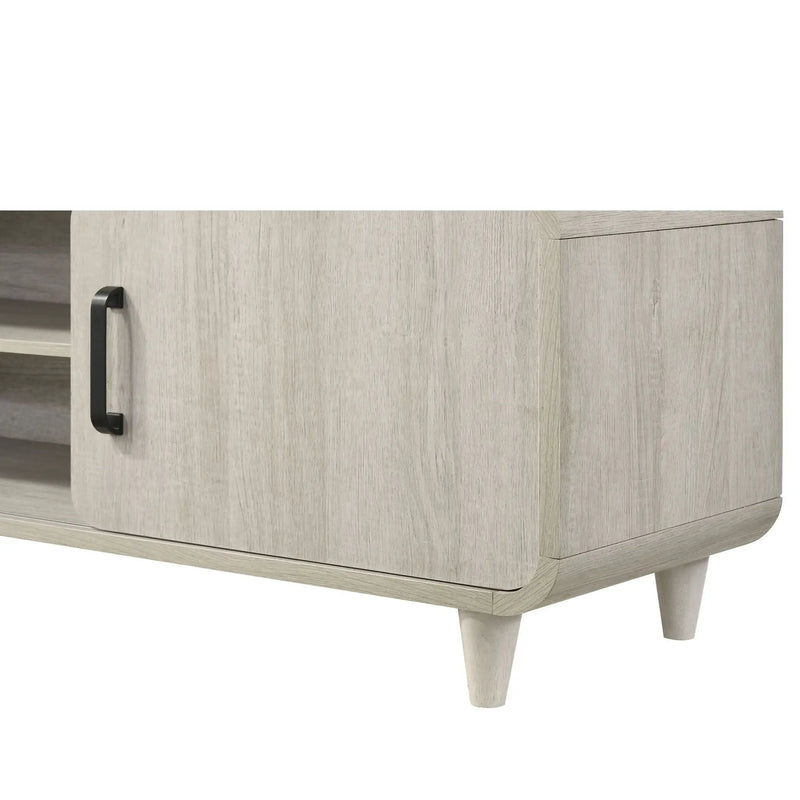TV Stand With Sliding Doors And Handles, Living Room Furniture - Antique White by Unique Piece Furniture