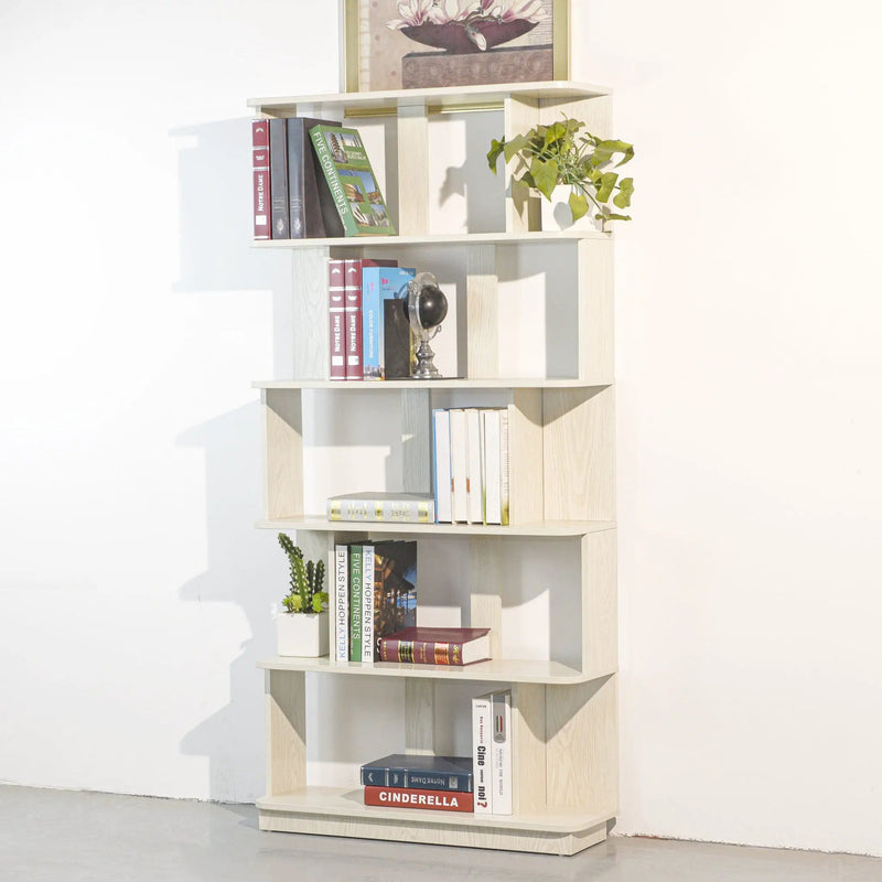 Modern 5 Tier Open Storage Bookcase by HouseOfZazla