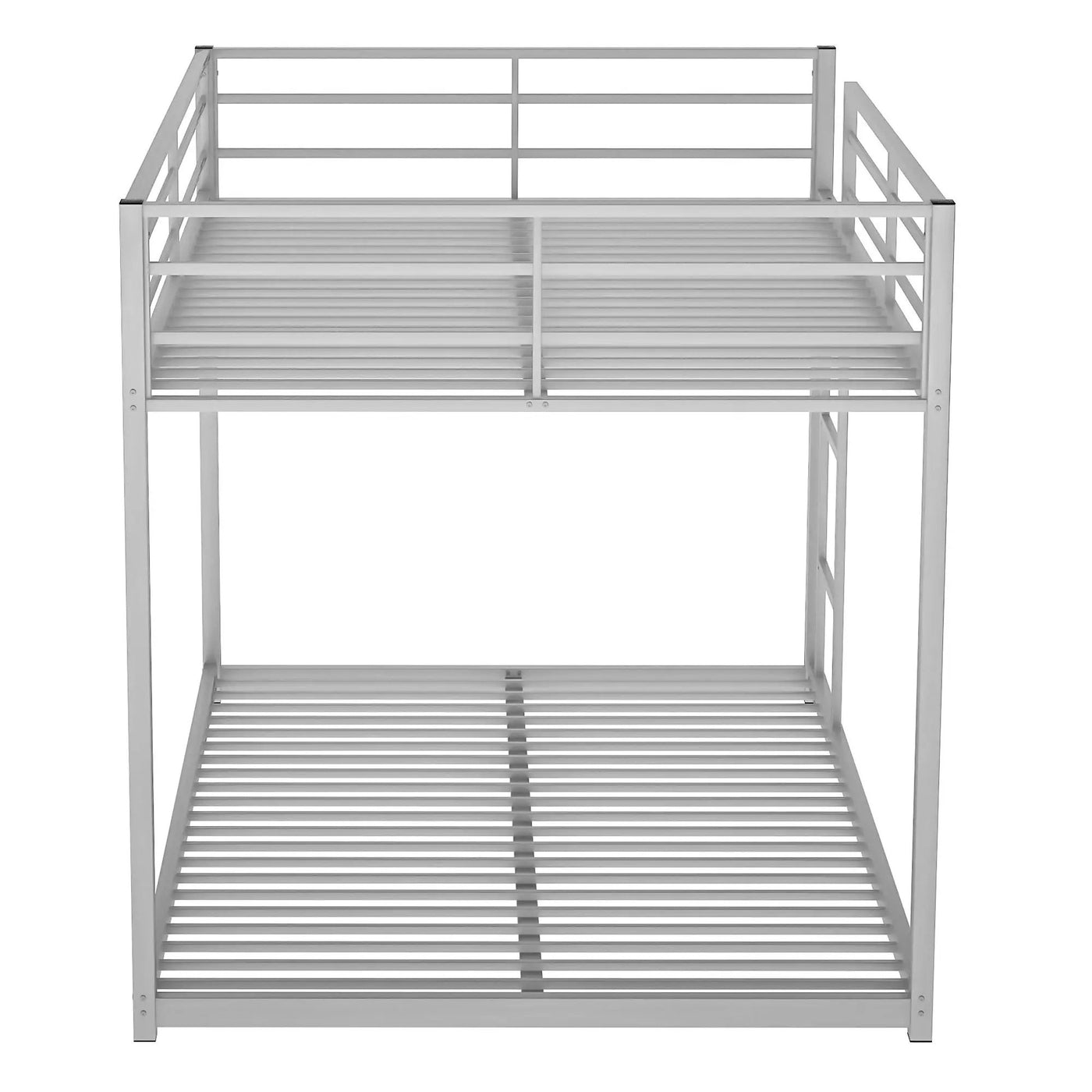 Metal Bunk Bed, Low Bunk Bed With Ladder by HouseOfZazla