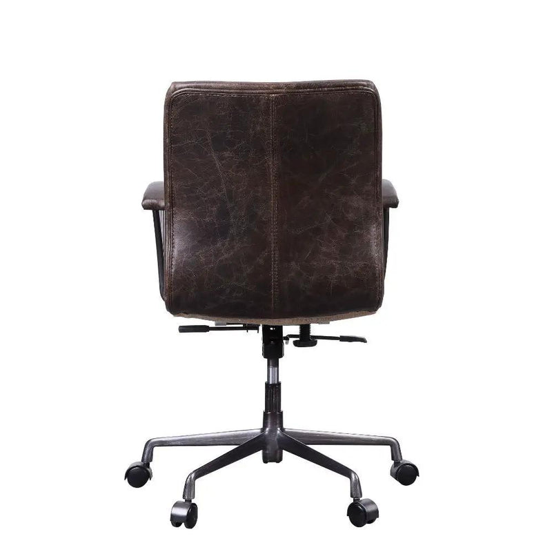 Zooey - Office Chair - Distress Chocolate Top Grain Leather by Unique Piece Furniture