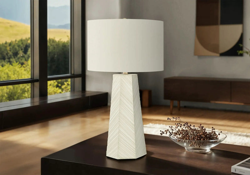 Lighting, Table Lamp, Ceramic, Contemporary - White by Unique Piece Furniture