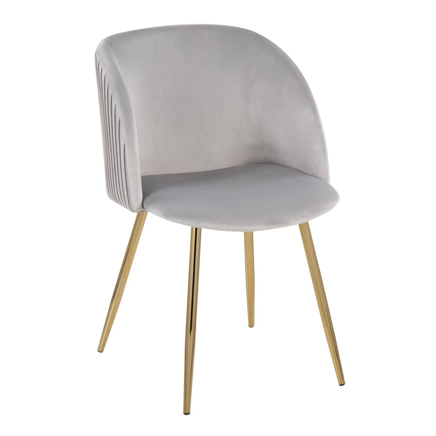 Fran - Pleated Waves Contemporary Chair (Set of 2) by HouseOfZazla