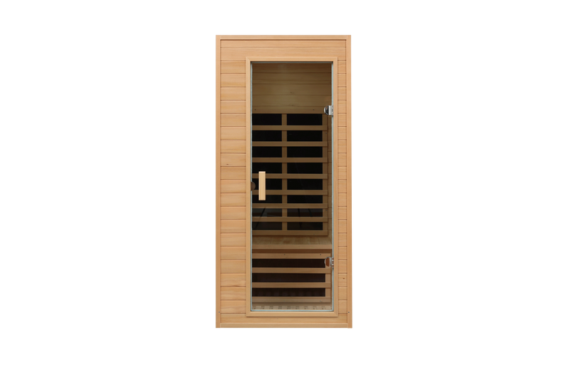 Hemlock One-person far infrared roof embedded indoor sauna room (Left & Right) by HouseOfZazla