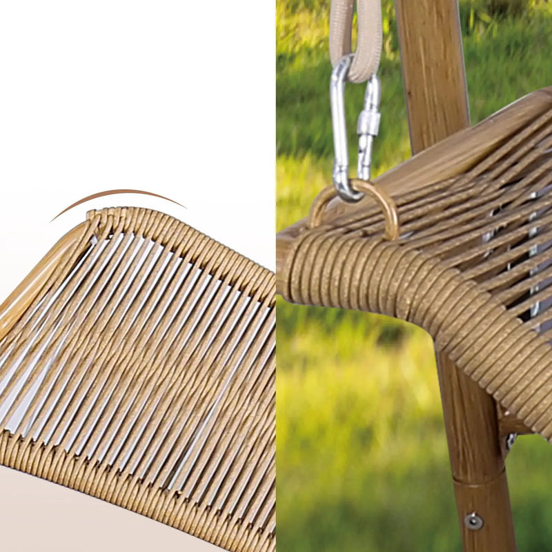 Freestanding Double Egg Swing Chair with Stand by HouseOfZazla